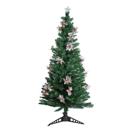 6' Pre-Lit Fiber Optic Slim Profile Artificial Christmas Tree - Multicolor Lights 3 6' Pre-Lit Fiber Optic Slim Profile Artificial Christmas Tree - Multicolor Lights