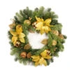 Green And Gold Berry Artificial Christmas Wreath - 24-Inch, Unlit 2 Green And Gold Berry Artificial Christmas Wreath - 24-Inch, Unlit -Christmas Decoration Store dak k396524w 1 67560.1588397876