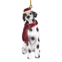 3.5" Dalmatian Dog Christmas Ornament