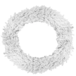 White Canadian Pine Artificial Christmas Wreath - 72-Inch, Unlit