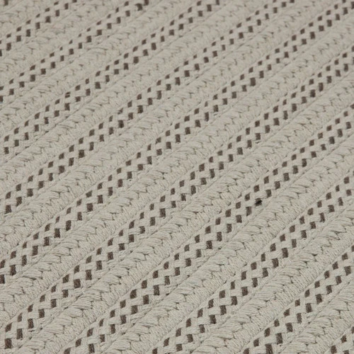 Colonial Mills 6' X 9' Natural Brown Striped Handmade Braided Rectangular Area Throw Rug 4 Colonial Mills 6' X 9' Natural Brown Striped Handmade Braided Rectangular Area Throw Rug - Image 2