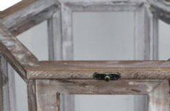 Set Of 2 Brown And Black Distressed Hexagonal Handmade Lantern With Metal Top 25" -Christmas Decoration Store dcri 5278 2 5 03954.1587644327