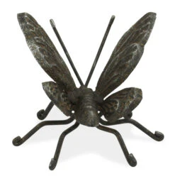 4.25" Black Handcrafted Cast Iron Butterfly Statue -Christmas Decoration Store dcri 5329 4 90151.1587644296