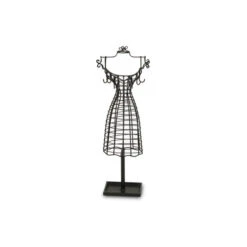17.25" Black Handcrafted Wire Dress Form Tabletop Decor -Christmas Decoration Store dcri 5570bk 3 26383.1587644249