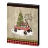 10" Green And Brown "jingle All The Way" Rectangular Plaque -Christmas Decoration Store ddcks2040015 88664.1588405613
