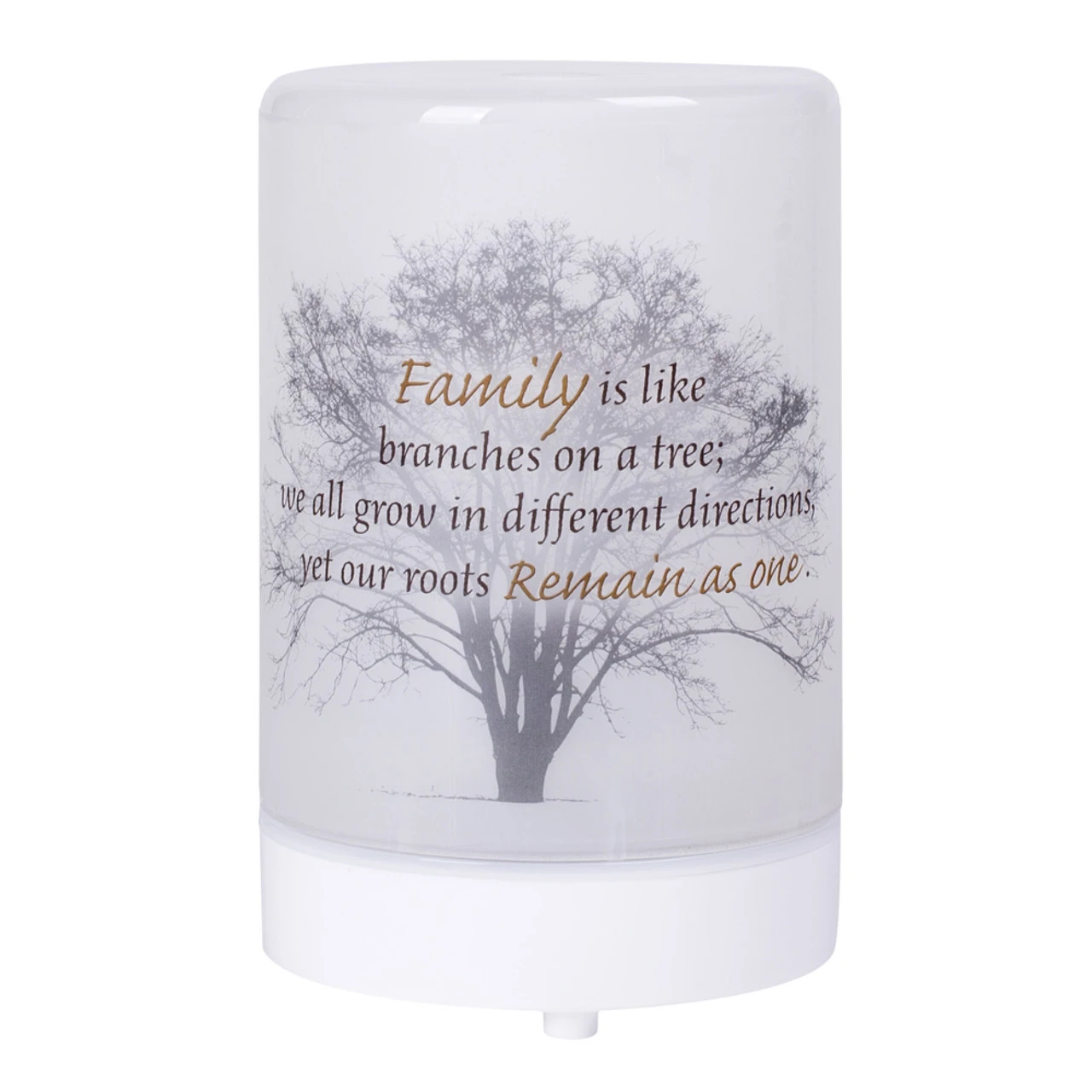 5.75” LED White “Remain As One” Family Tree Inspirational Essential Oil Diffuser 3 5.75” LED White “Remain As One” Family Tree Inspirational Essential Oil Diffuser