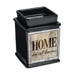 5" Black And Gray Electric Oil Or Wax Warmer With Interchangeable Photo Frame