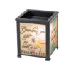 5" Black And Orange "Grandma Light My World With Joy" Printed Glass Warmer -Christmas Decoration Store ddcks gw302b 05264.1588396212