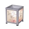 5" Gray And Pink "Love You More" Glass Candle Warmer 1 5" Gray And Pink "Love You More" Glass Candle Warmer -Christmas Decoration Store ddcks gw306gb 81200.1588360280