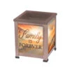 8" Brown And Orange "Family IS FOREVER" Candle Warmer -Christmas Decoration Store ddcks gw323cp 90507.1588360368
