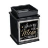 5" Black And White "I Love YOU TO THE Moon AND Back" Printed Interchangeable Warmer -Christmas Decoration Store ddcks iw19bk 83588.1588360379