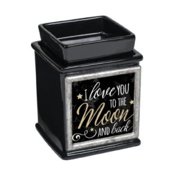 5" Black And White "I Love YOU TO THE Moon AND Back" Printed Interchangeable Warmer