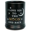 8" Black And White "I LOVE YOU TO THE MOON" Printed Cylindrical Candle Warmer -Christmas Decoration Store ddcks jw13mn 69433.1588362177