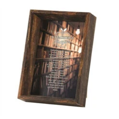 6.5" Brown And White "A Teacher's Prayer" Rectangular Tabletop Photo Frame