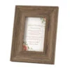 9" Brown "Silver Wedding Anniversary" Printed Rectangular Tabletop Photo Frame
