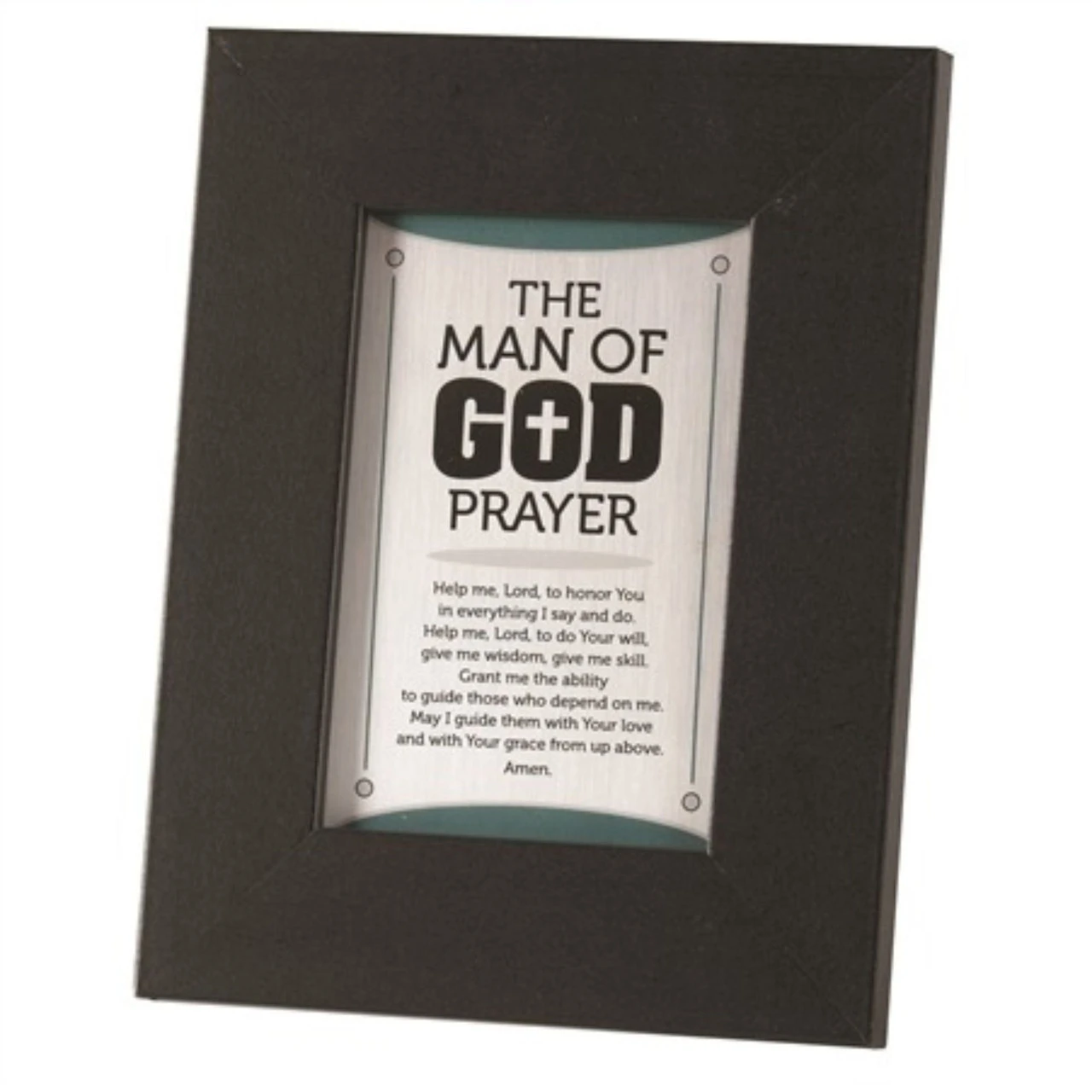 8.5" Black And White Bible Words Rectangular Tabletop Photo Frame 3 8.5" Black And White Bible Words Rectangular Tabletop Photo Frame