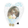 4.5" White And Blue Heart Shaped Photo Frame Tabletop -Christmas Decoration Store ddcks pfr 160 69321.1588361909