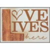 Pack Of 2 Beige And Brown Love Quotes Printed Rectangular Wall Plaques 6.75" - 34141847 -Christmas Decoration Store ddcks plk75 2248 16459.1587644293
