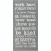 16" Gray And White Rules Of The House Printed Rectangular Wall Plaque - 34141862 -Christmas Decoration Store ddcks plk816 2255 05641.1587644294