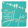 19" Blue And Ivory Bible Quote Square Wall Plaque -Christmas Decoration Store ddcks plkplqw 9 03756.1588354486
