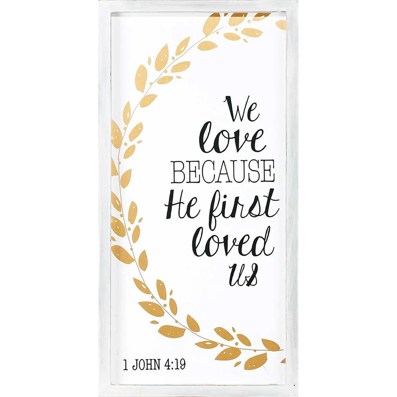 19" White And Gold Colored Bible Quotes Wall Plaque 3 19" White And Gold Colored Bible Quotes Wall Plaque