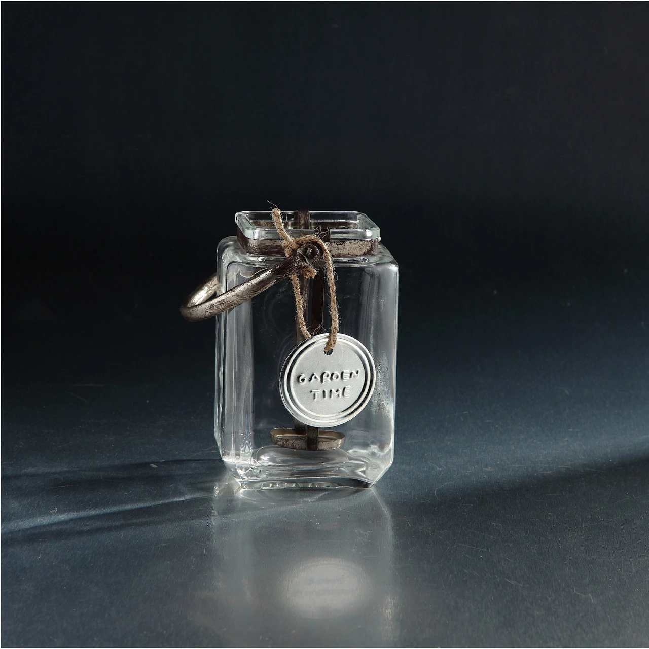 7" Clear Glass Rectangular Shaped Candle Holder 3 7" Clear Glass Rectangular Shaped Candle Holder