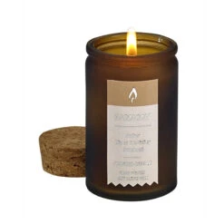 Set Of 4 Brown Naturals Aromatherapy Tincture Bottle Candle With Cork Lid 2.5" - 33473576