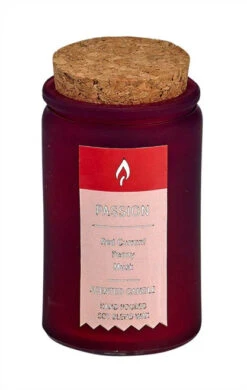 Set Of 4 Red Elegant Tincture Bottle 2 Oz Aromatherapy Candle, 2.5"