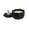 Set Of 2 Matte Black And Silver Unique Pumpkin-Designed Candle, 4.5" 2 Set Of 2 Matte Black And Silver Unique Pumpkin-Designed Candle, 4.5" -Christmas Decoration Store decb cdl8124 47909.1588355146