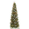 7.5' Pre-Lit Pre-Decorated Gold And Silver Artificial Christmas Tree – Clear LED Lights -Christmas Decoration Store dezy2018 et met 75 36046.1587644114