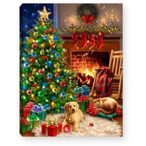 8" Green And Red Christmas Pets Lighted Table Decor 3 8" Green And Red Christmas Pets Lighted Table Decor