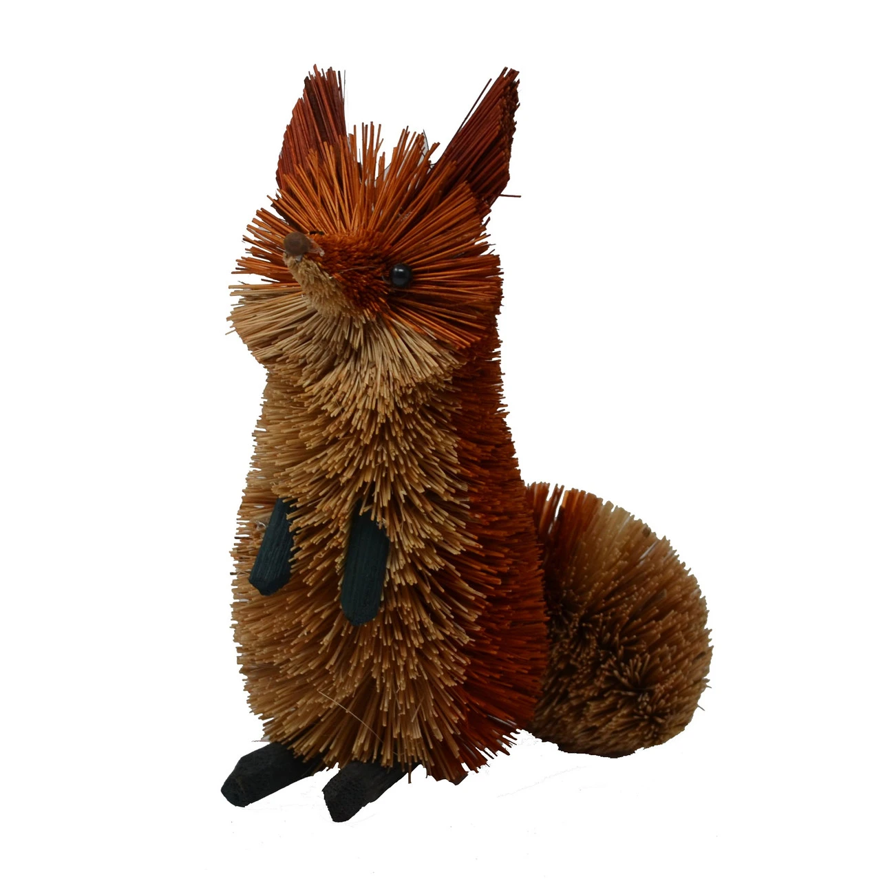 6.5" Bristle Brush Whimsical Handcrafted Brown Fox Sitting - 33479705 3 6.5" Bristle Brush Whimsical Handcrafted Brown Fox Sitting - 33479705