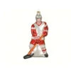 6.5" Red And White Hockey Player Hand Blown Glass Hanging Figurine Ornament -Christmas Decoration Store dgold cobanec127 33515.1588344304