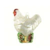 5” White Rooster Hand Blown Glass Hanging Figurine Ornament - 33479850 -Christmas Decoration Store dgold cobanec362 88279.1588358344