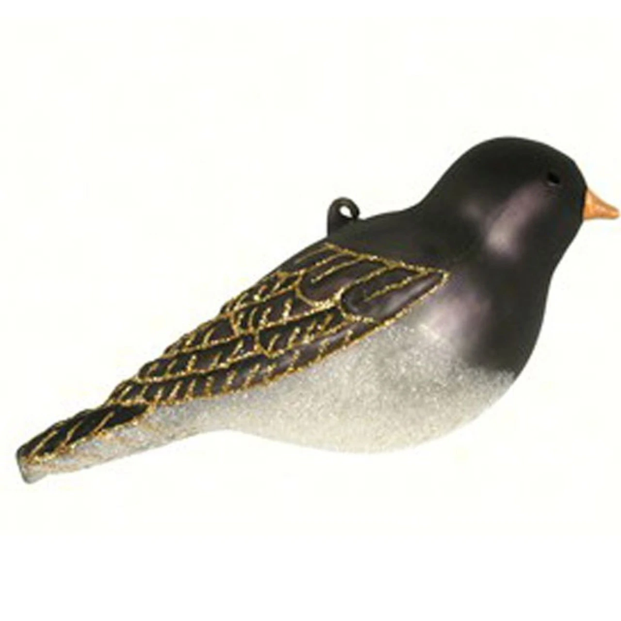 3.5” Black And White Dark Eyed Junco Hand Blown Glass Hanging Figurine Ornament - 33479859 3 3.5” Black And White Dark Eyed Junco Hand Blown Glass Hanging Figurine Ornament - 33479859