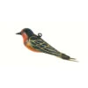 6" Blue And Orange Barn Swallow Hanging Glass Ornament - 33479884 -Christmas Decoration Store dgold cobanec427 18108.1588362124