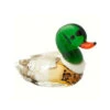 2.75" Beige And Green Duck Art Glass Animal Figurine - 33480168 -Christmas Decoration Store dgold ma 060 72334.1588354476