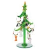 8" Green Hand Crafted Glass Tree With White Dog Wine Charm Ornaments -Christmas Decoration Store dgold xm 1090 61162.1588406114