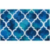 1.75' X 2.75' Mallorca Tiles Blue And Teal Green Rectangular Area Throw Rug -Christmas Decoration Store dhfr ss pp001b 1 41856.1646442383