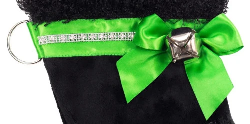 22" Green And Black Poodle Dog Christmas Stocking 6 22" Green And Black Poodle Dog Christmas Stocking - Image 4