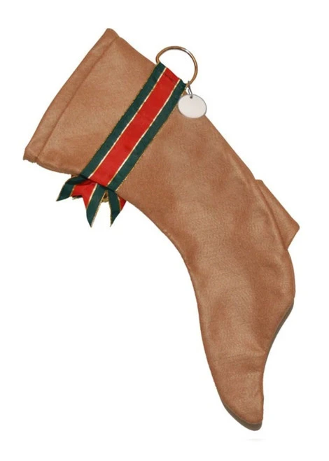 22.5" Red And Brown Greyhound Dog Christmas Stocking 5 22.5" Red And Brown Greyhound Dog Christmas Stocking - Image 3