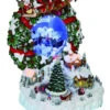 Set Of 2 White And Red Frosted Wreath Village With Mirrors 9.75" -Christmas Decoration Store dice2095058 40866.1588406450