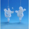 Set Of 4 White And Clear Ice Skating Santa Hanging Christmas Ornaments 6" 1 Set Of 4 White And Clear Ice Skating Santa Hanging Christmas Ornaments 6" -Christmas Decoration Store dice 98514 1 23952.1588354177