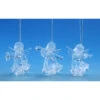 Set Of 6 Clear And Gold Cherub Triplet Hanging Christmas Ornament 7" 2 Set Of 6 Clear And Gold Cherub Triplet Hanging Christmas Ornament 7" -Christmas Decoration Store dice 98568 1 80667.1587644199