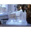 Set Of 2 Clear Cathedral Churches Perspective Led Lighted Tabletop Decor 9.25" -Christmas Decoration Store dice 99990 17647.1587645155