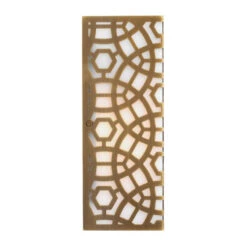 10.5” Antique Brass Gold Rectangular Geometric Pattern Geo Wall Sconce - Small 9 10.5” Antique Brass Gold Rectangular Geometric Pattern Geo Wall Sconce - Small -Christmas Decoration Store djamie 4geo smab 4 18593.1587644068