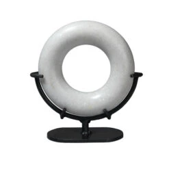 11.25" White Small Marble Ring