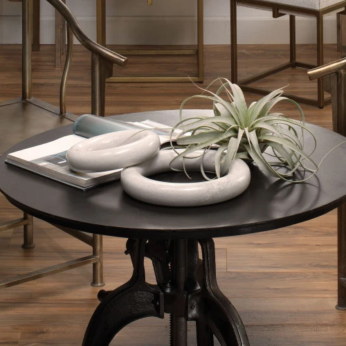 11.25" White Small Marble Ring 6 11.25" White Small Marble Ring - Image 4