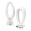 Set Of 2 White Lacquer Venus Objects Oblong Sculptures 15” 1 Set Of 2 White Lacquer Venus Objects Oblong Sculptures 15” -Christmas Decoration Store djamie 7venu whlq 1 18442.1588360342