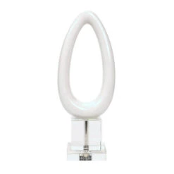 Set Of 2 White Lacquer Venus Objects Oblong Sculptures 15” -Christmas Decoration Store djamie 7venu whlq 3 60252.1588360343